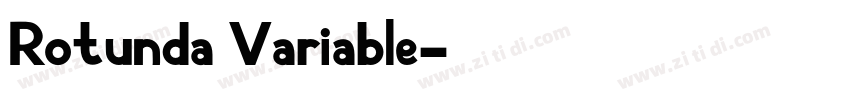 Rotunda Variable字体转换